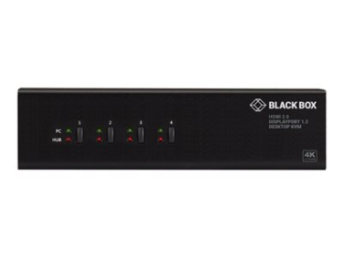 Black Box KV6224DPH - KVM / audio switch - 4 ports - TAA Compliant