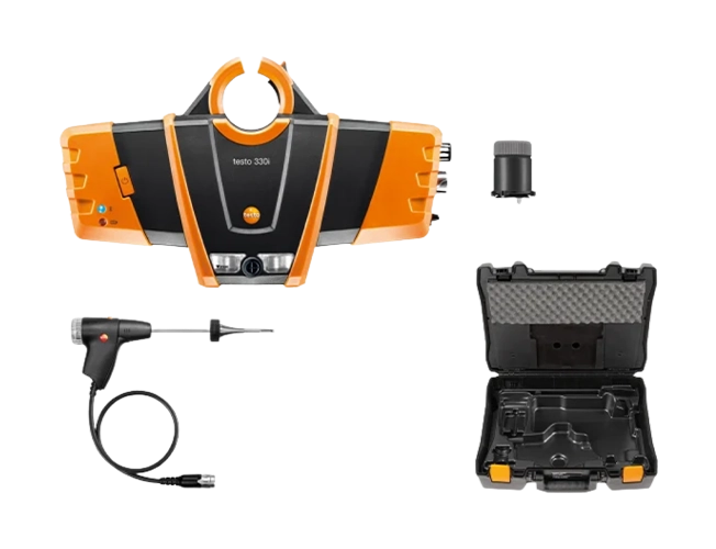 testo 330i advanced set - flue gas analyzer set