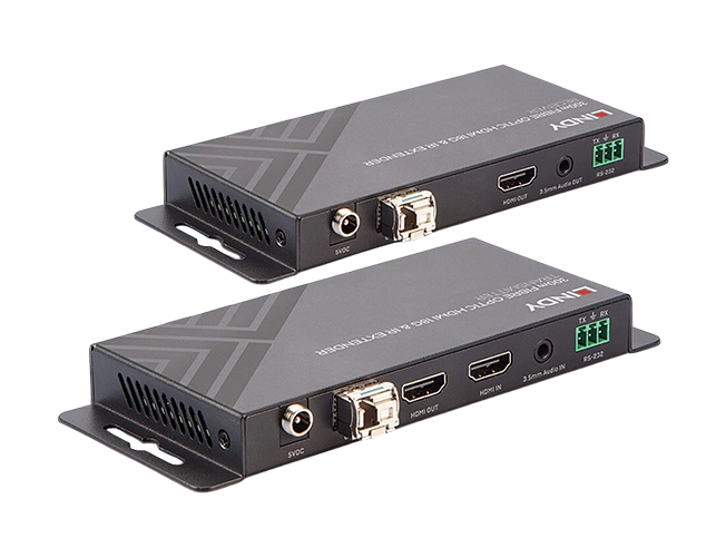 Lindy 300m/1000m Fibre Optic HDMI 4K60, IR, RS232 & Audio Extender