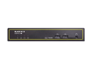 Black Box Emerald Dual Head 2K DisplayPort KVM Over IP Receiver - KVM / audio / serial / USB extender