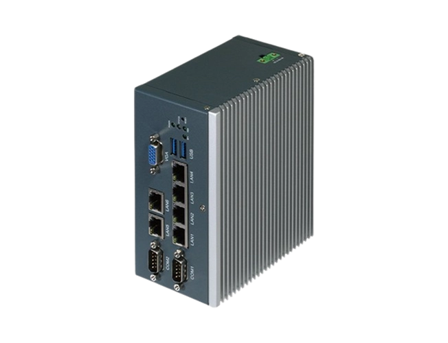 AAEON DIN Rail 6 LAN Ports Industrial-Grade Network Appliance: ICS-6270