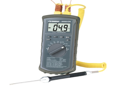 HH501DK-Series 4-Channel K Type Thermocouple Meter NIST Traceable