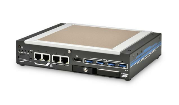 Nuvo-9531-FT: Intel 13th-Gen Compact Fanless Computer with 4x 2.5GbE, 4x USB3.2, and 1x Hot-Swappable HDD Tray and Flattop Heatsink