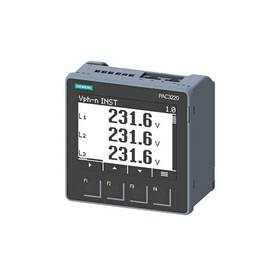 Siemens 7KM3220-0BA01-1DA0 Power Meter, 30 VDC Input, LCD Display, (2) RJ45, (1) Modbus TCP Ethernet Communication