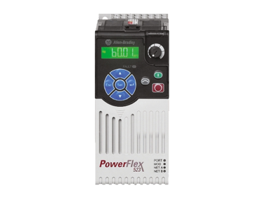 Allen Bradley Inverter Drive, 0.4 kW, 3 Phase, 400 V ac, 1.4 A, PowerFlex 525 Series