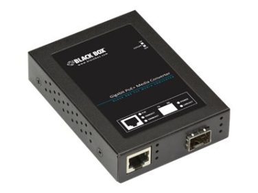 Black Box PoE+ PSE Media Converter - fiber media converter - 10Mb LAN, 100Mb LAN, GigE