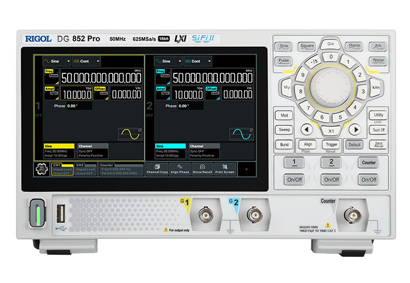 Function Arbitrary Waveform Generator DG800 Pro Series