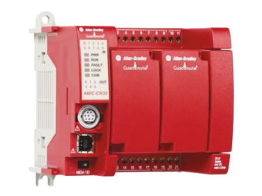 Allen Bradley Guardmaster 440C-CR30 Series Safety Controller, 22 Safety Inputs, 4 Safety Outputs, 24 V dc