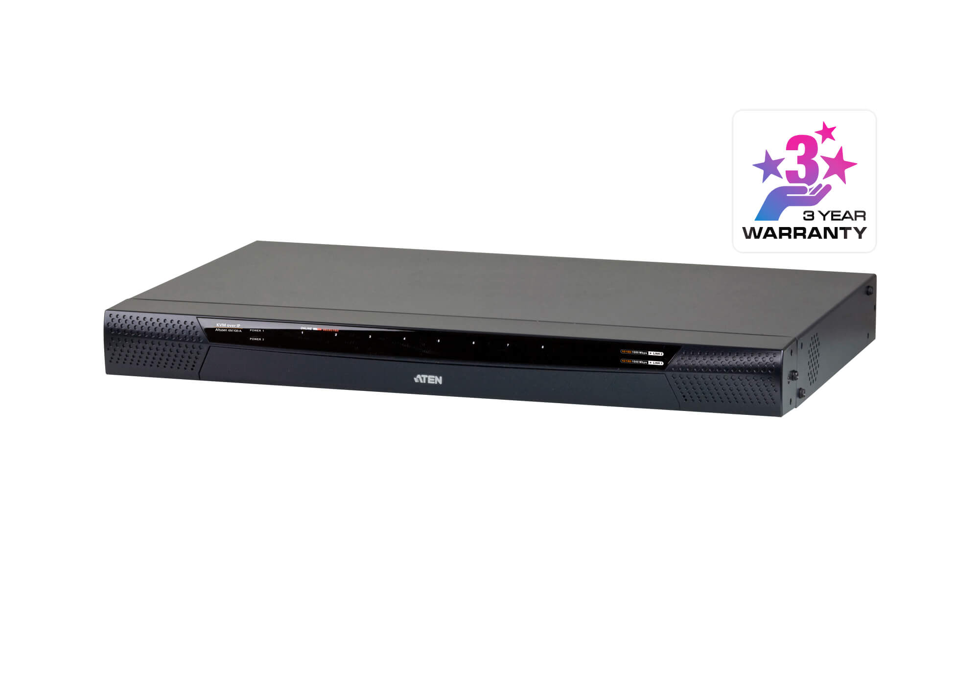 ATEN 1-Local/1-Remote Access 16-Port Cat 5 KVM over IP Switch with Virtual Media (1920 x 1200)