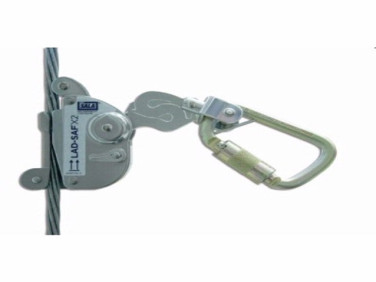3M DBI Sala 6160030 Lad-Saf X2 Detachable Cable Sleeve with Carabiner, Cam and Inertial Locking