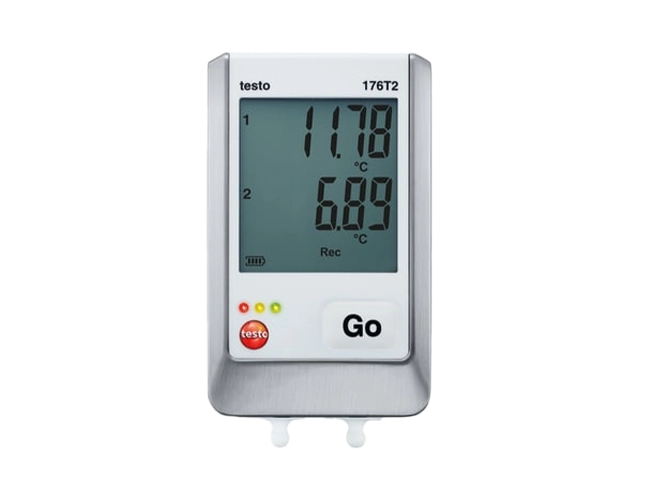 Testo 176-T2 2-Channel Temperature Data Logger with 2 external RTD