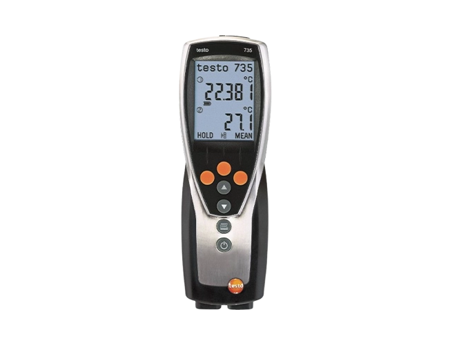 Testo 735-1 3-Channel RTD/Thermocouple Thermometer