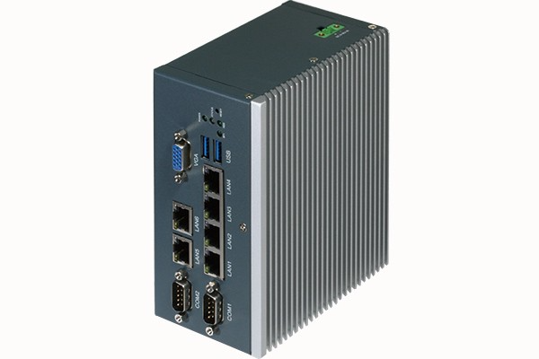 AAEON DIN Rail 6 LAN Ports Industrial-Grade Network Appliance: ICS-6270