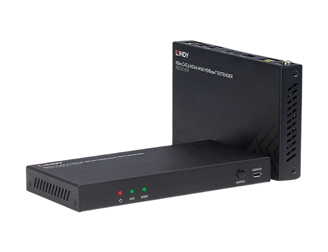 Lindy 100m Cat.6 HDMI 4K60, Audio, IR & RS-232 HDBaseT Extender