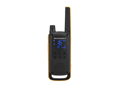Motorola Talkabout T82 Extreme, PMR446 2-Way Walkie Talkie Radio, Up To 10km Range, IPX4 Rating - Yellow/Black | T82 Extreme Quad Pack