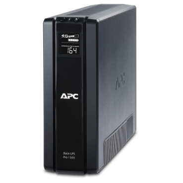 APC Back-UPS Pro, 1500VA/865W, Tower, 120V, 10x NEMA 5-15R outlets, AVR, LCD, User Replaceable Battery