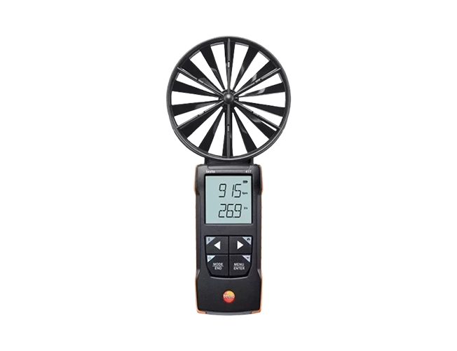 Testo 417 Digital Vane Anemometer, 59.1 to 3937 fpm, 0 to 58,857 CFM